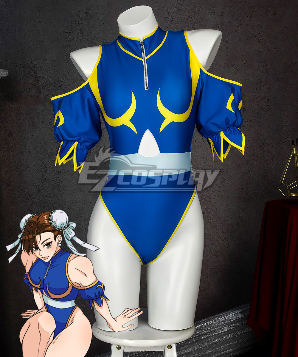 Ezcosplay Original Derivative Street Fighter 6 Chun Li Swimsuit Cosplay Costume