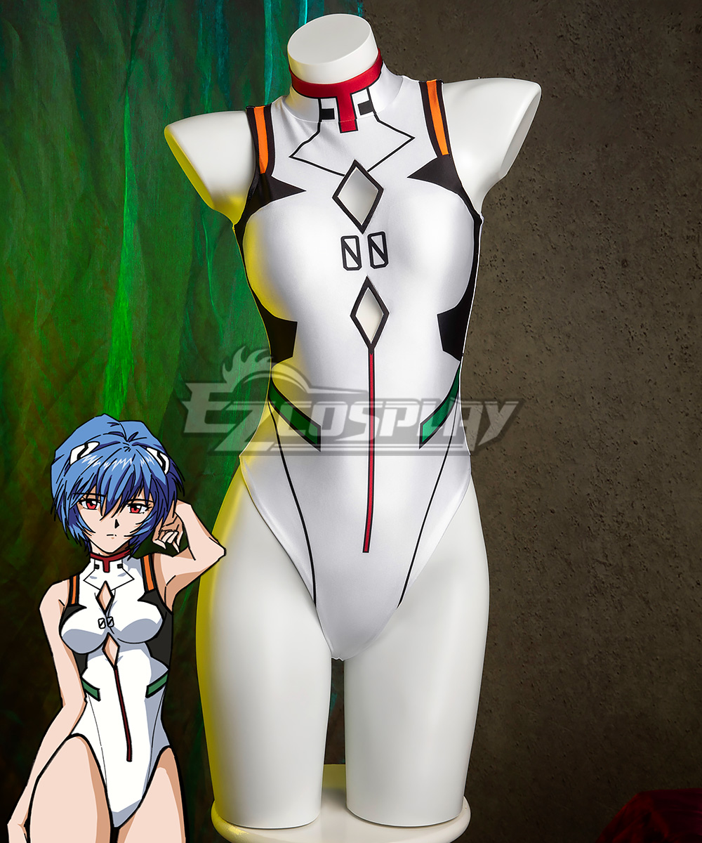 EZcosplay Original EVA Derivative Swimsuit One Piece High Fork Swimsuit Cosplay Costume