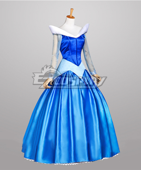 Disney Sleeping Beauty Princess Aurora Blue Dress Cosplay Costume Disney Sleeping Beauty Princess Aurora Blue Dress Cosplay Costume