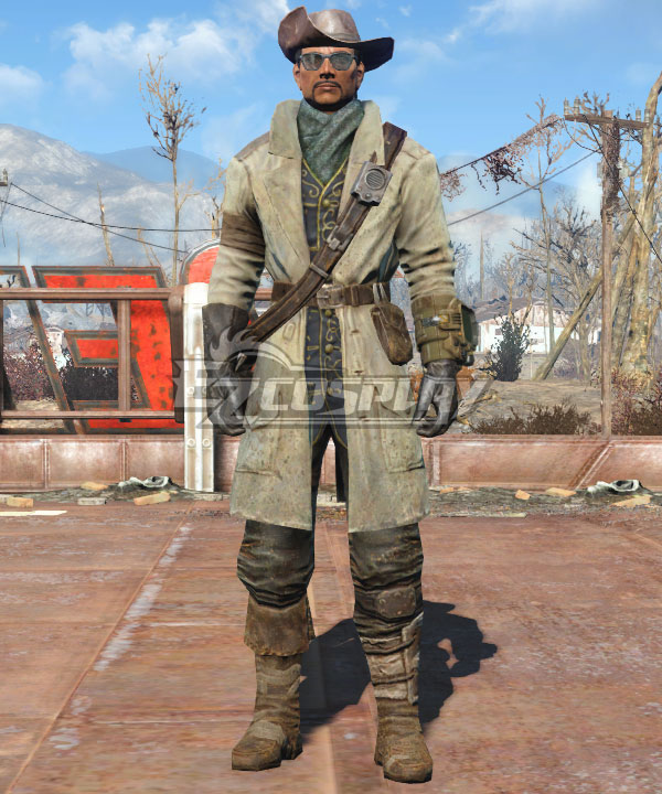 Fallout 4 Preston Garvy Cosplay Costume Including Boots