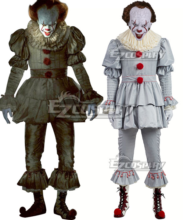 

It 2017 Movie Pennywise Halloween Cosplay Costume - Including Mask and Boots