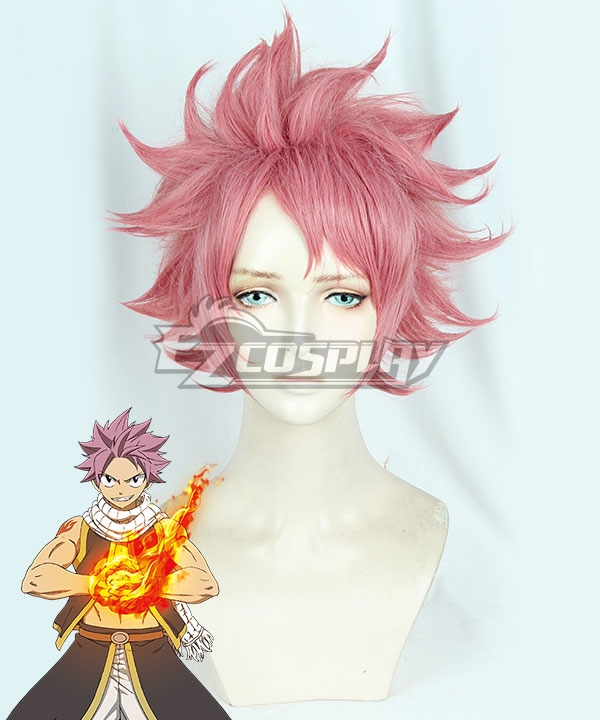 Fairy Tail 2018 Anime Natsu Dragneel Pink Cosplay Wig