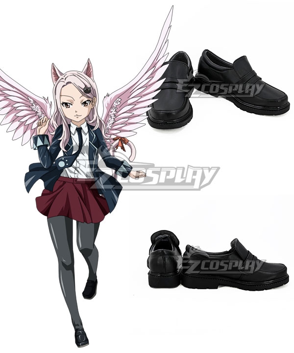 Fairy Tail Carla Black Cosplay Shoes