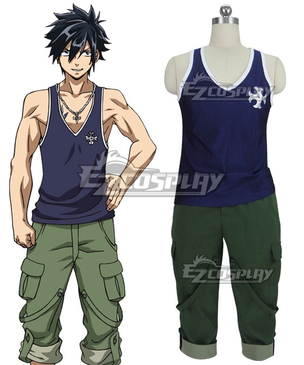Fairy Tail: Dragon Cry Gray Fullbuster Cosplay Costume