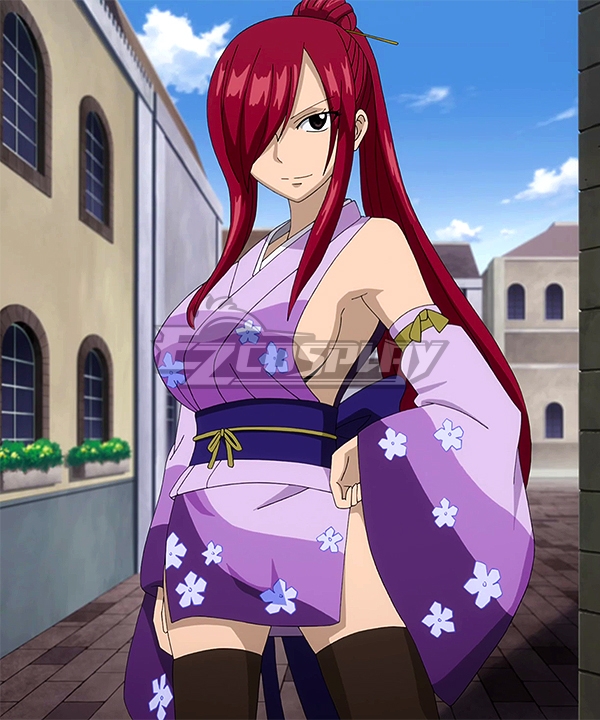 

Fairy Tail Erza Scarlet Kimono Cosplay Costume