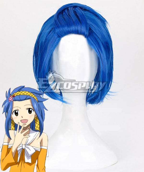 Fairy Tail Levy Mcgarden Blue Cosplay Wig