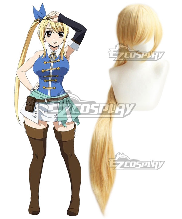 Fairy Tail Lucy Heartfilia 2018 Anime Golden Cosplay Wig