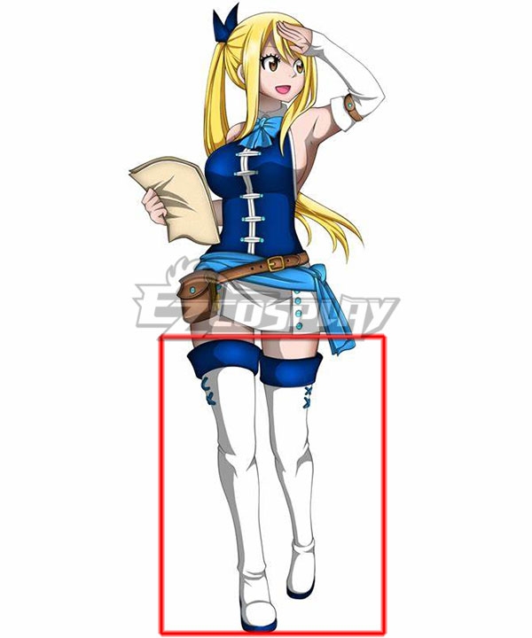 Fairy Tail Lucy Heartfilia 2018 Anime White Shoes Cosplay Boots
