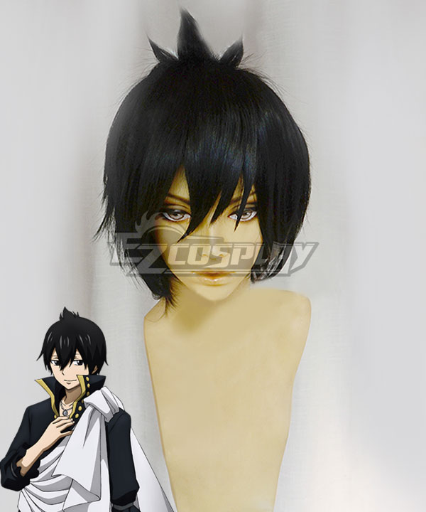 Fairy Tail The Black Wizard Zeref Dragneel Black Cosplay Wig
