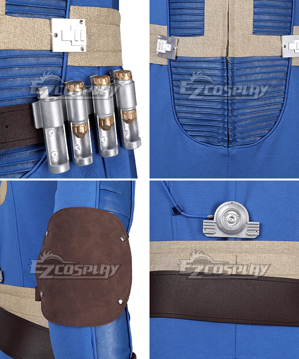 Lucy Cosplay Kostüm - 33 Vault blauer Overall und Gürtel mit Brosche Lucy Cosplay Kostüm - 33 Vault blauer Overall und Gürtel mit Brosche