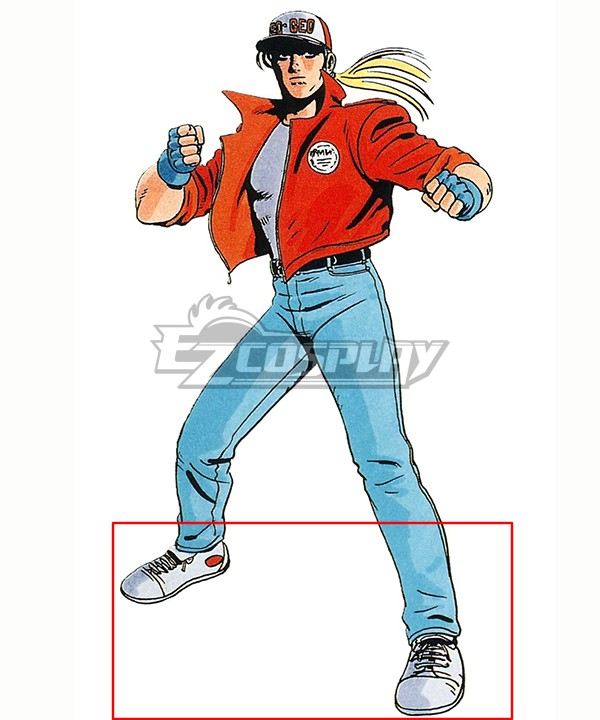 Fatal Fury Terry Bogard White Cosplay Shoes