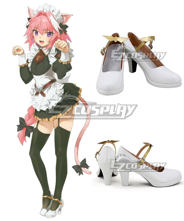 Fate Apocrypha Fate EXTELLA LINK Rider Of Black Astolfo White Cosplay Shoes