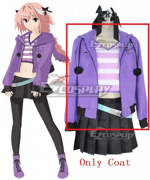 Fate Apocrypha Rider of Black Astolfo Cosplay Costume - Only Coat