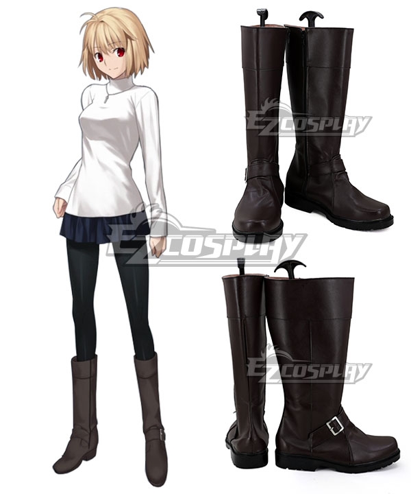 Fate EXTRA Arcueid Brunestud Brown Shoes Cosplay Boots