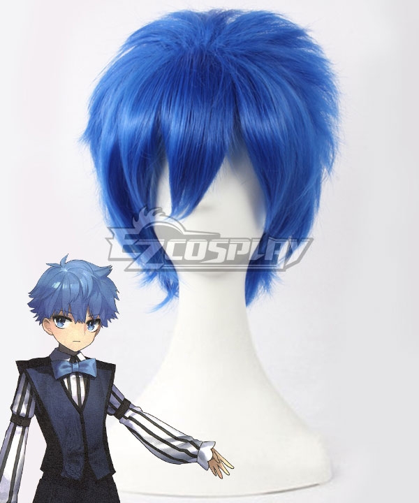 Fate EXTRA CCC Fate Grand Order Caster Hans Christian Andersen Blue Cosplay Wig