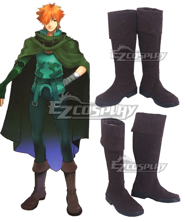 Fate EXTRA Last Encore Archer Robin Hood Brown Shoes Cosplay Boots