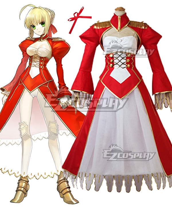 

Fate EXTRA Last Encore Nero Claudius Caesar Augustus Germanicus Red Saber Cosplay Costume