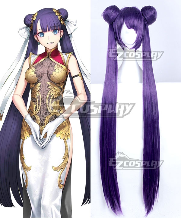 Fate Grand Order 3rd anniversary Rider Ruler Marthe Purple Cosplay Wig