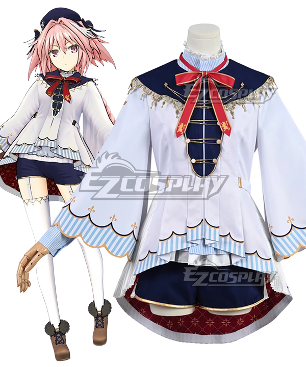 Fate Grand Order Arcade Astolfo Saber Angel Breath White Cosplay Costume