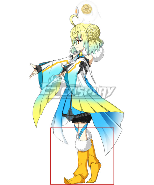 Fate Grand Order Archer Paris Yellow Ascension Ⅱ Yellow Shoes Cosplay Boots