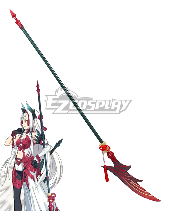 Fate Grand Order Assassin Kiichi Hogen Spear Cosplay Weapon Prop