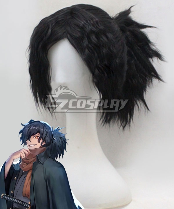 Fate Grand Order Assassin Okada Izo Black Cosplay Wig