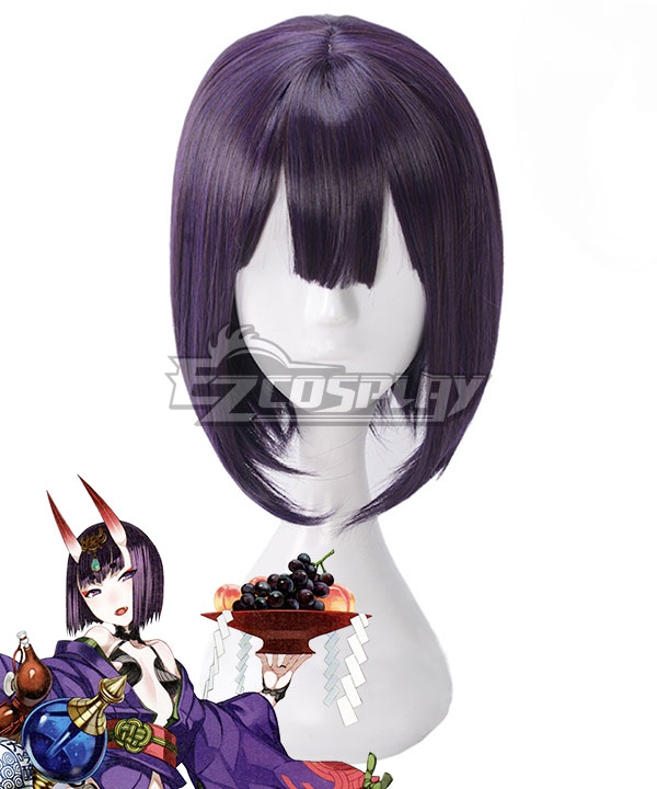 Fate Grand Order Assassin Shuten Douji Purple Cosplay Wig