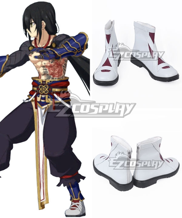 Fate Grand Order Assassin Yan Qing White Cosplay Shoes