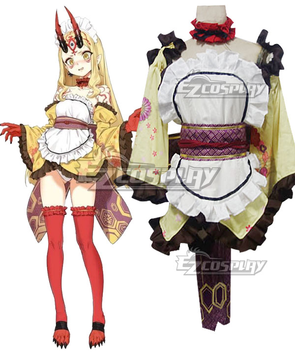 Fate Grand Order Berserker Ibaraki Douji Maid Cosplay Costume