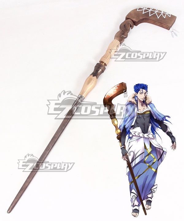 Fate Grand Order Caster Cu Chulainn Staves Cosplay Weapon Prop