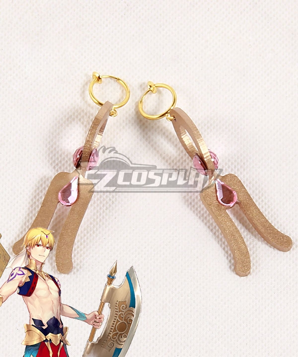 Fate Grand Order Caster Gilgamesh Earrings Cosplay Accessory Prop