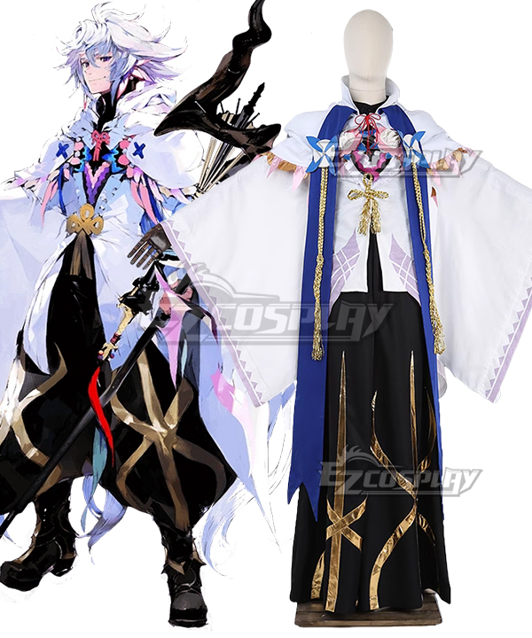 Fate Grand Order Caster Merlin New Edition Cosplay Costume