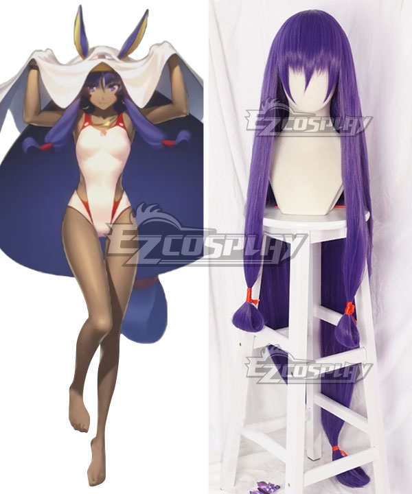 Fate Grand Order Caster Nitocris Purple Cosplay Wig
