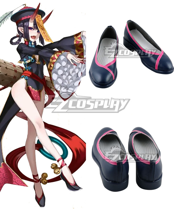 Fate Grand Order Chaldea Park Assassin Shuten Douji Black Cosplay Shoes