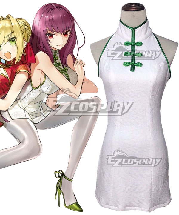 Fate Grand Order Fate Extella Link Lancer Scathach Cheongsam Cosplay Costume