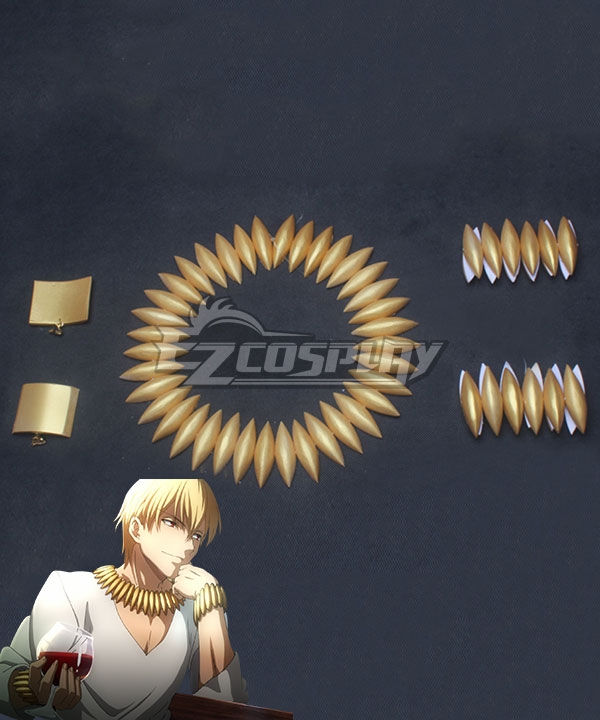 Fate Grand Order Fate Zero Gilgamesh Necklace Ear clip and Handwear Cosplay Accessory Prop