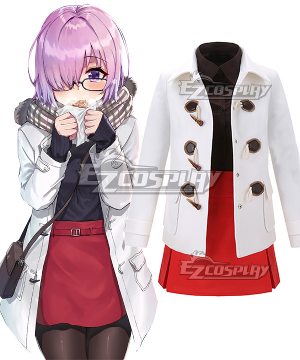 Fate Grand Order FGO Mash Kyrielight Winter Clothing Cosplay Costume
