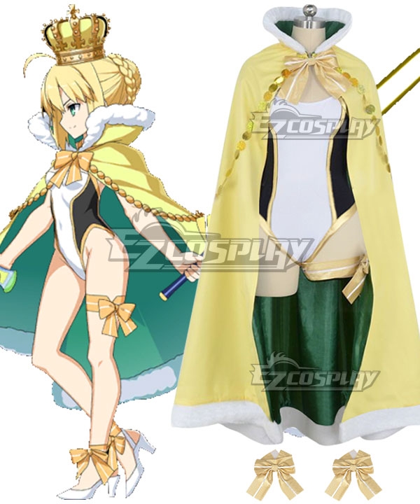 

Fate Grand Order FGO Saber Altria Pendragon King Arthur Swimsuit Cosplay Costume