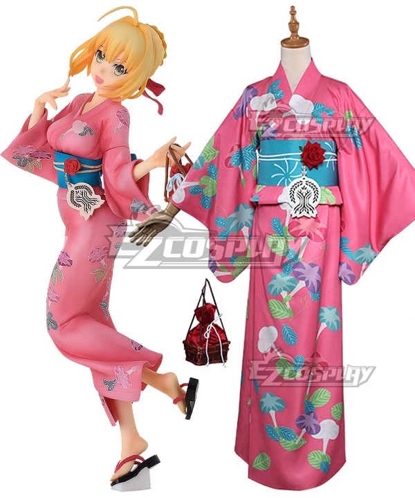 

Fate Grand Order FGO Saber Caster Nero Claudius Kimono Ver2 Cosplay Costume