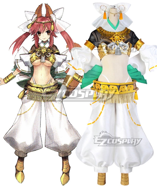Fate Grand Order FGO Tamamo No Mae Cosplay Costume