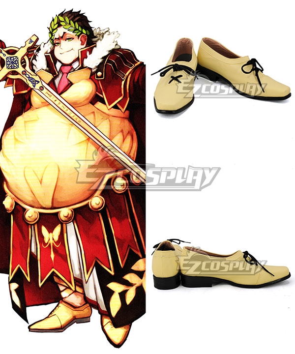 Fate Grand Order Gaius Julius Caesar Yellow Cosplay Shoes