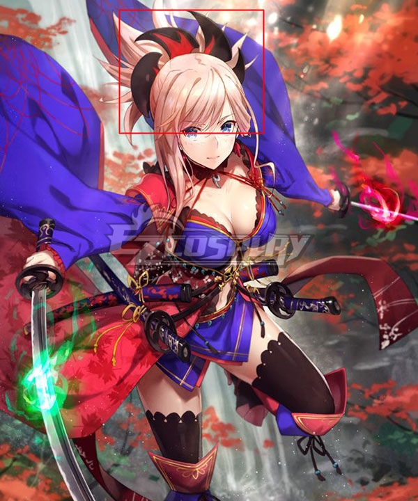Fate Grand Order Miyamoto Musashi Head Wear Cosplay Accessory Prop