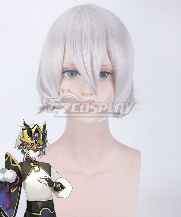 Fate Grand Order Saber Lanling Wang Gao Changgong White Cosplay Wig