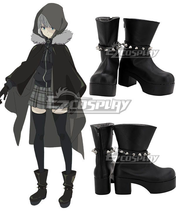 Fate Lord El-Melloi II Case Files Gray Black Cosplay Shoes