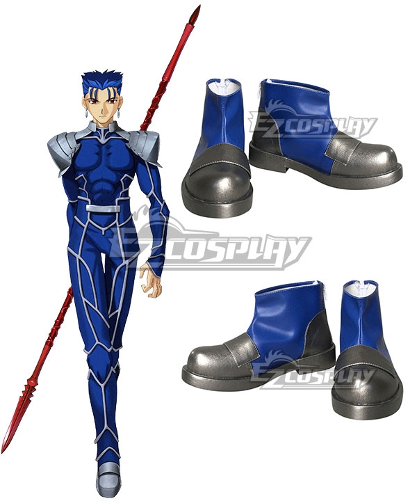 Fate Stay Night Lancer Cu Chulainn Blue Cosplay Shoes
