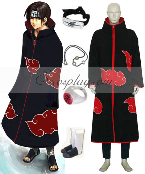 Naruto Akatsuki Itachi Uchiha Cosplay Costume Cosplay