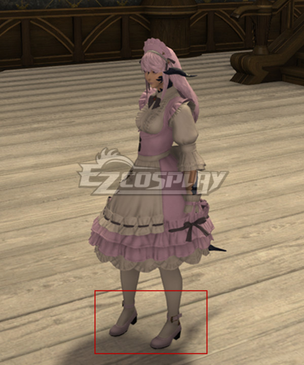 Final Fantasy 14 Neptunia Planeptune OC Pink Cosplay Shoes