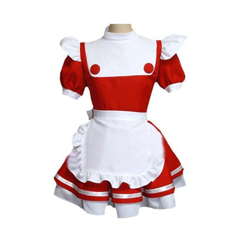 Red-white Maid Uniform Lolita Cosplay Costume