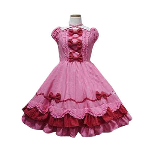 

Peach Bow Princess Dress Lolita Cosplay Costume ELT0025