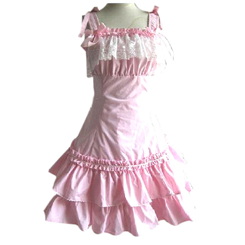 

Pink Lace Princess Dress Lolita Cosplay Costume ELT0029